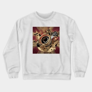 Coffee Cafe Decaf Vintage Retro Roast Crewneck Sweatshirt